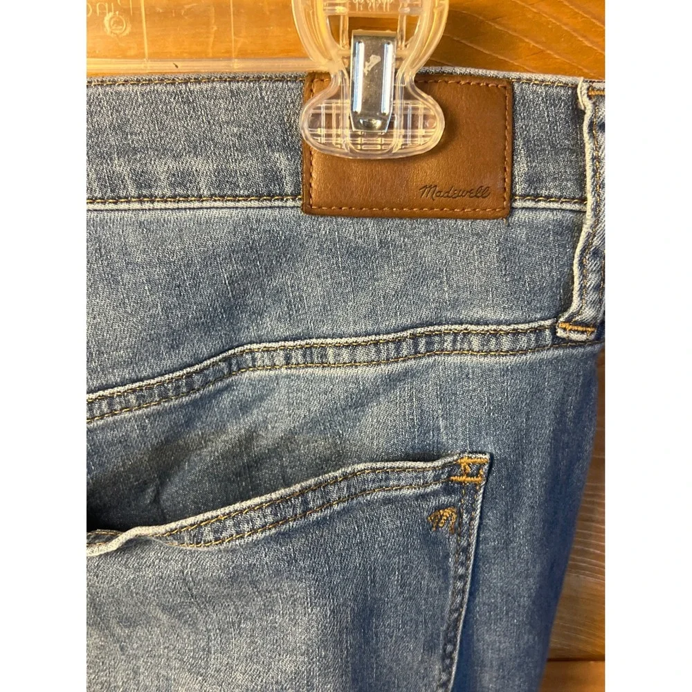 Madewell 10 High Rise Skinny Crop Jeans Womens 33P Denim Light Wash‎